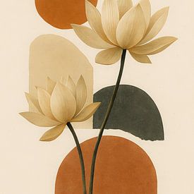 Japandi Lotus Rust van But First Framing