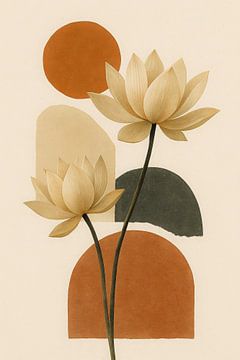 Japandi Lotus Rust