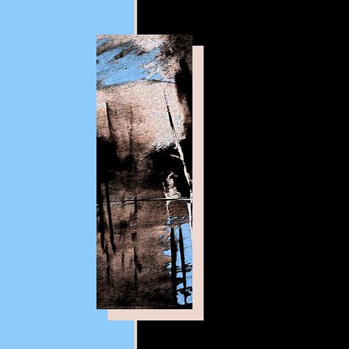 Champs de couleurs abstraits / brun bleu clair puissant