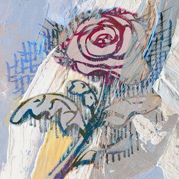  Wallflower, rose sur ART Eva Maria
