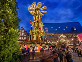 Quedlinburg - Weihnachtsmarkt zur Blauen Stunde