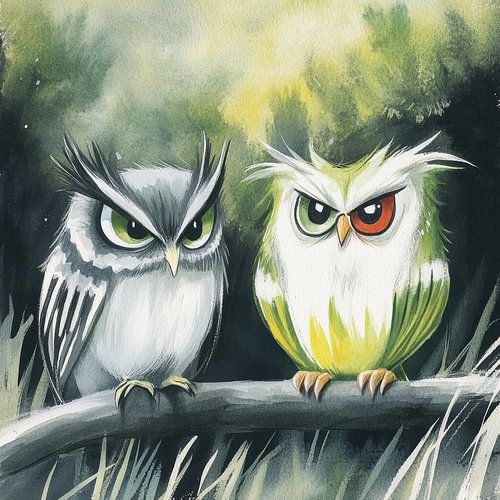 Annoying owls by Jutta Maria Pusl