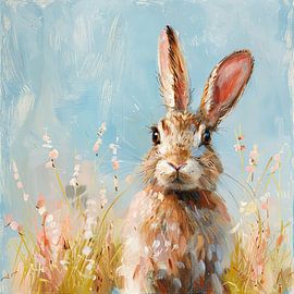 Hase Frühling von Poster Art Shop