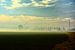 Calatravabrug met mist in de ochtendzon van Ernst van Voorst