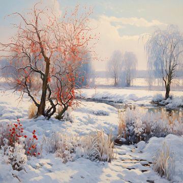Winter Landscape van Liv Jongman