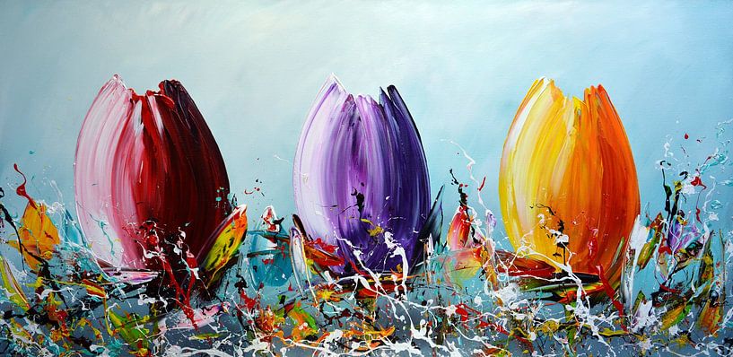 Tulips by Gena Theheartofart