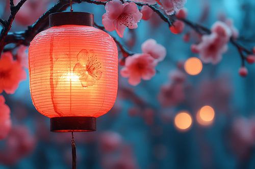 kleurrijk fictief traditioneel Japan