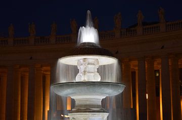 Vaticaanstad, Rome,  Sint Pietersplein van een fontein