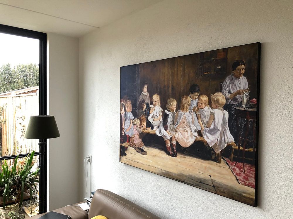 Kleinkinderschule in Amsterdam 1880, Max Liebermann (1847-1935) 