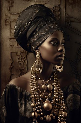 Portrait d'une femme africaine