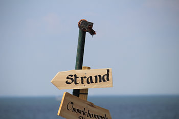 Wegwijzer 'Strand'