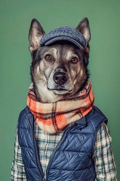 Elkhound by Poster Art Shop