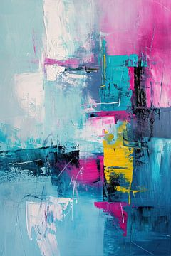 Abstrait moderne | Pinceau néon Symphonie
