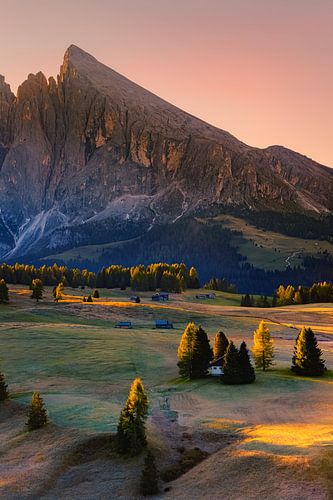 Lever de soleil sur l'Alpe di Siusi