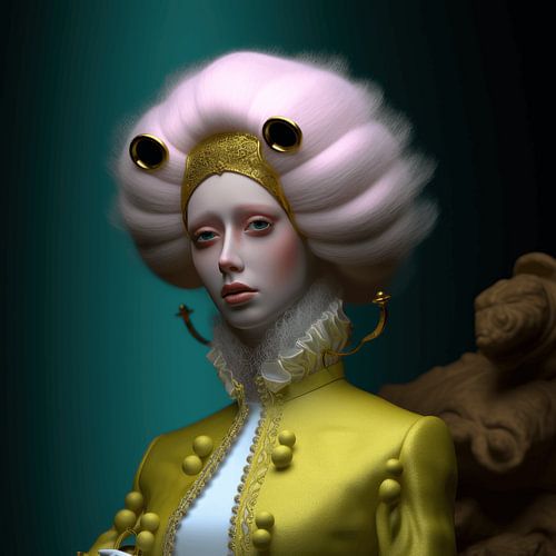 Portret van een fantasiefiguur