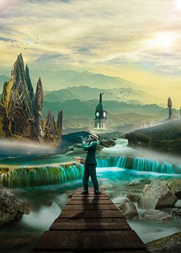 Fantasie Brug Universum van Colorize Studio