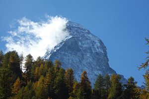 Stafelalp, Cervin avec nuages et face nord, Zermatt, Suisse I Stafelalp, Cervin, Zermatt, Suisse