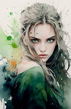 Look into my green eyes... by Ans Bastiaanssen