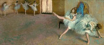 Vor dem Ballett, Edgar Degas