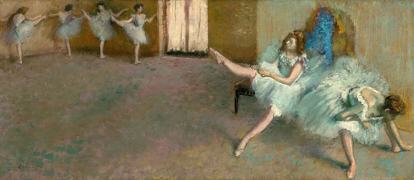 Vor dem Ballett, Edgar Degas von Meisterhafte Meister