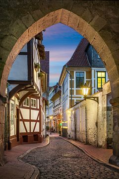 Vieille ville de Hildesheim, Allemagne sur Michael Abid