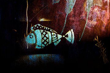 A rusty fish by Guy Riela