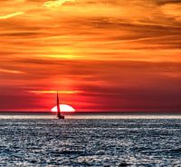 Zonsondergang in Scheveningen