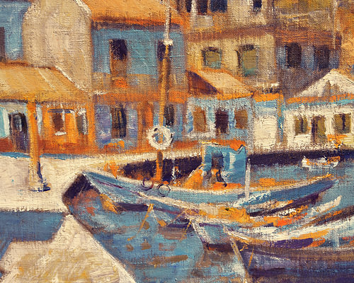Loggos houses and boats by Nop Briex