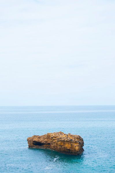 Rock in the sea by Rik Verbeek