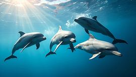 La magie sous-marine avec les dauphins