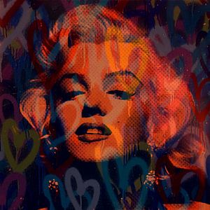 Marilyn Monroe We need Love Pop Art PUR