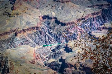 stroomversnelling in de Coloradorivier, Grand Canyon van Rietje Bulthuis