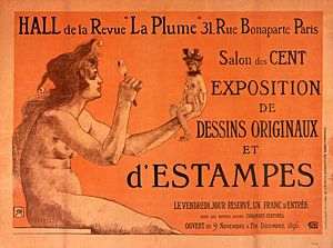 affiche voor de Salon des Cent, Armand Rassenfosse van Atelier Liesjes