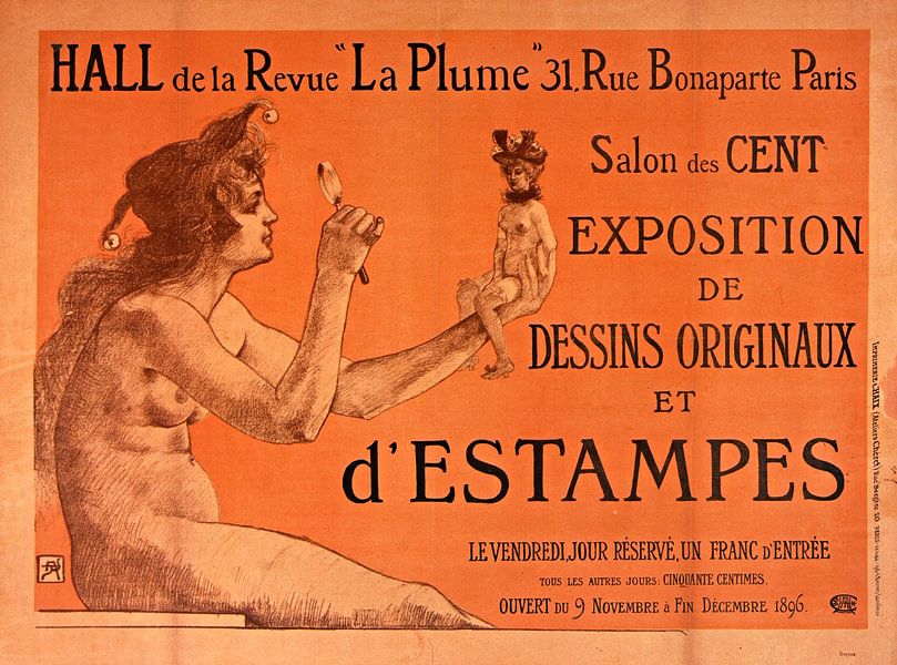 poster for the Salon des Cent, Armand Rassenfosse by Atelier Liesjes