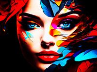 Digital Beauty in Coloured Leaf Art