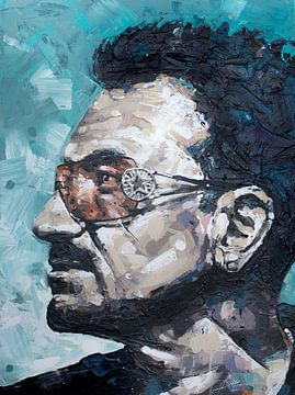 Bono, U2 painting by Jos Hoppenbrouwers