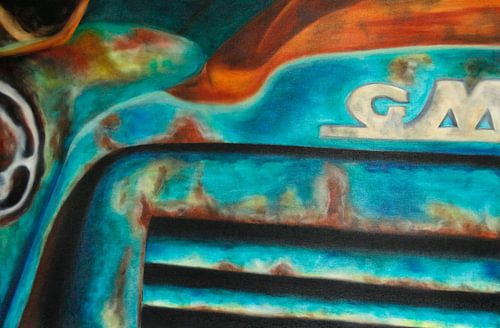 Voiture GMC accidentée