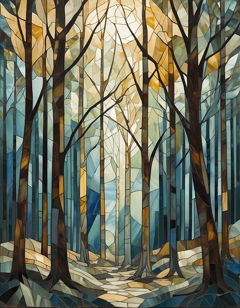 Forêt de vitraux par Artistic