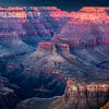 zonsondergang boven de Grand Canyon van Rietje Bulthuis