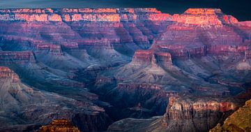 coucher de soleil sur le Grand Canyon