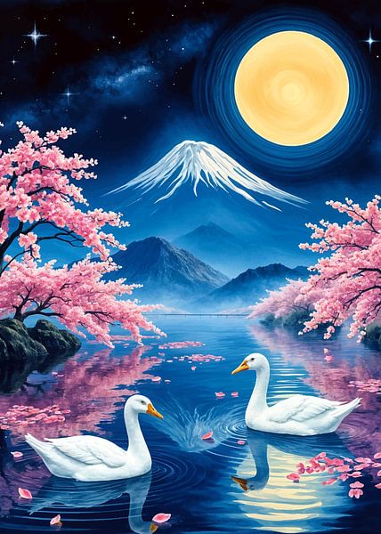 Goose Landscape by MIROKKU