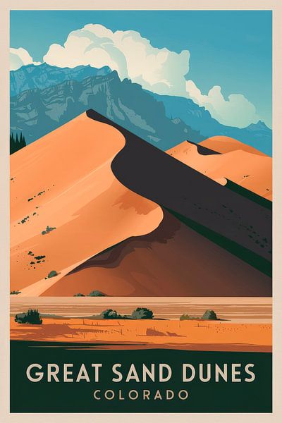 Great Sand Dunes, Colorado by Poster Art Shop