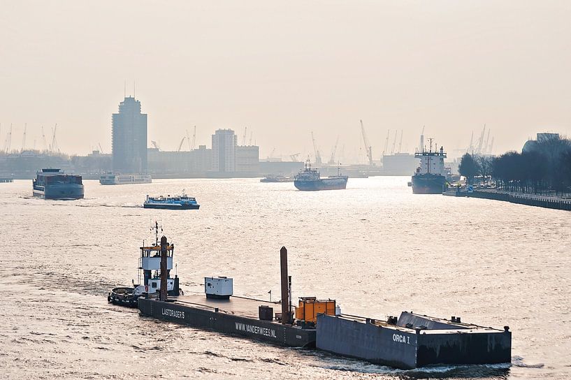 Geschäfte an der Maas in Rotterdam von Anouschka Hendriks
