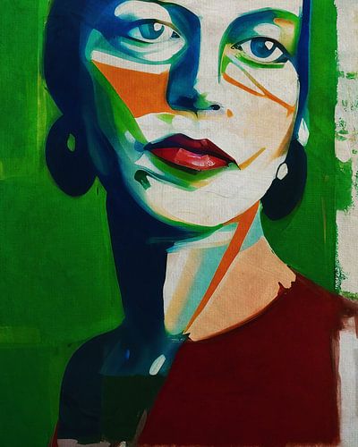 Abstract portret van een vrouw 5