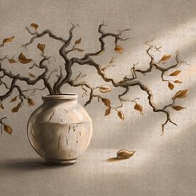 Vase avec branches sur Emiel de Lange