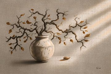 Vase avec branches sur Emiel de Lange