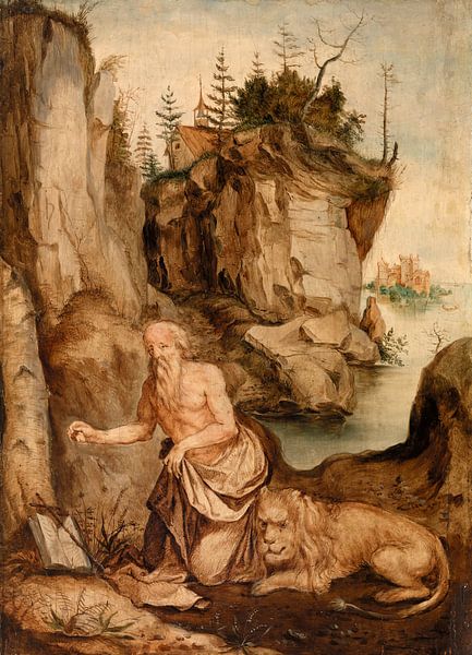 Der heilige Hieronymus und der Löwe, Albrecht Dürer von Meisterhafte Meister