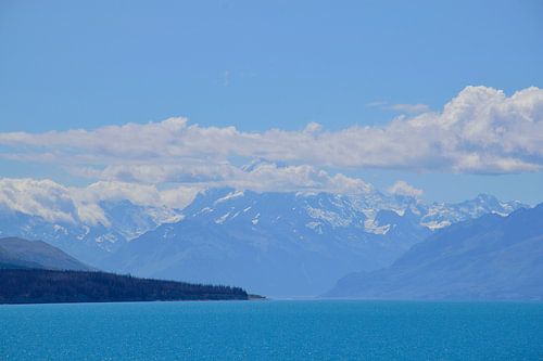 Mt. Cook omgeven door wolken