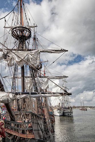 Brown fleet on the Kampen quay