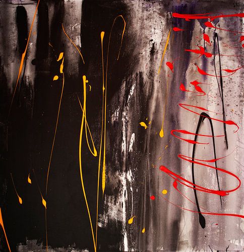 Colored lines on black